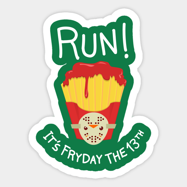 Bloody FryDay Sticker by AnishaCreations